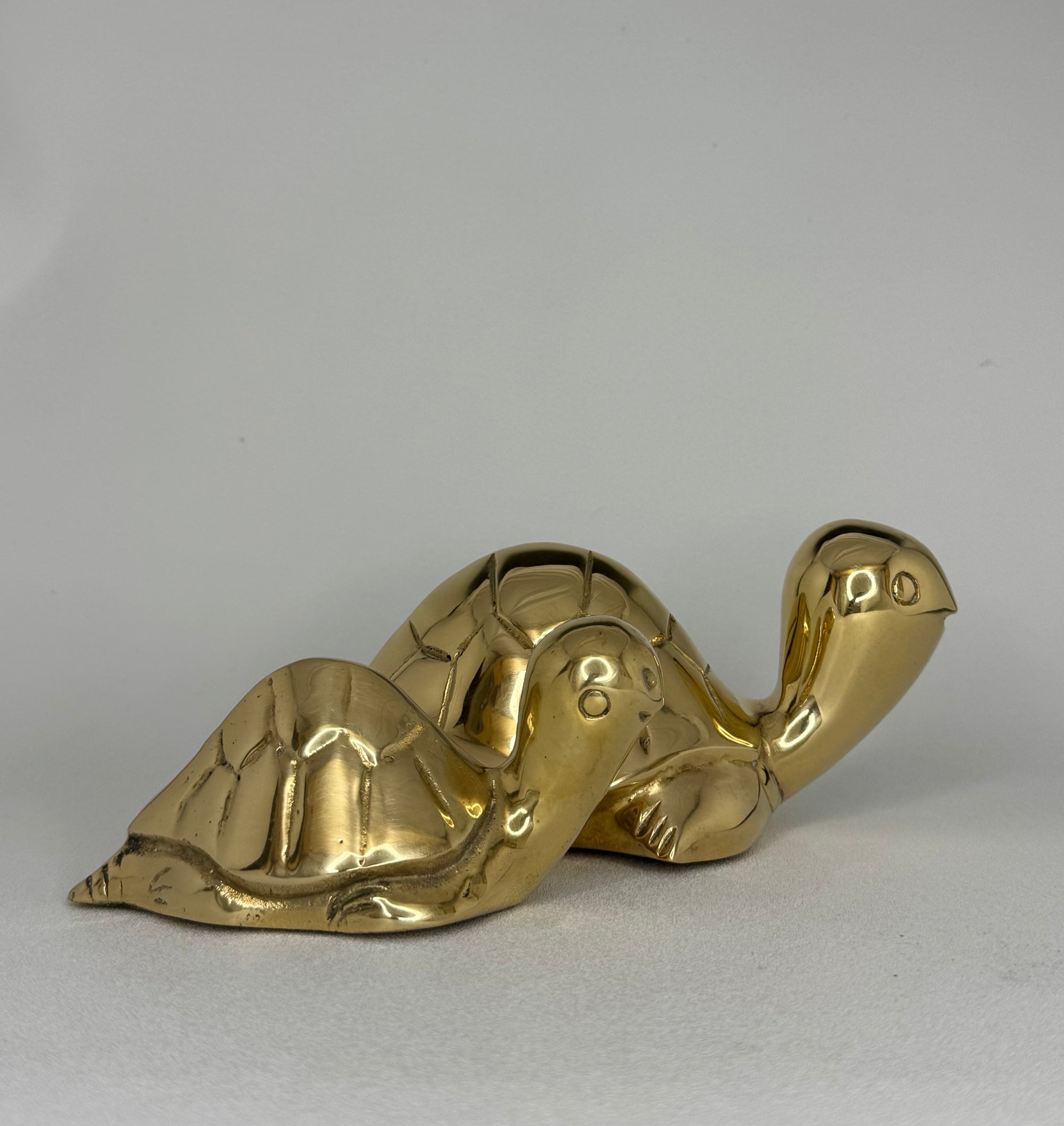 Vintage Brass Turtle Pals- A Pair