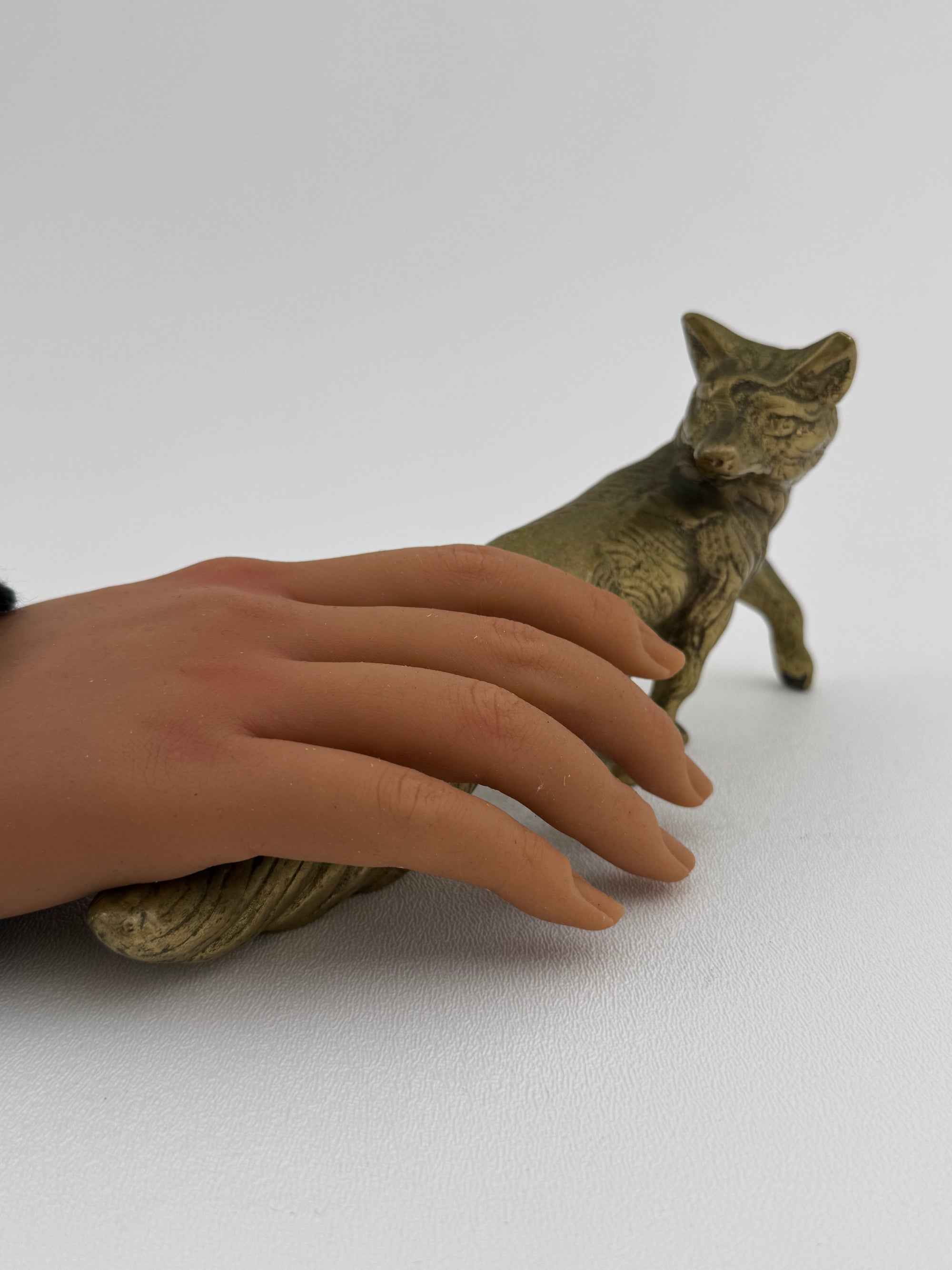 Vintage Brass Fox Figurine – Symbol of Cleverness &amp; Resilience