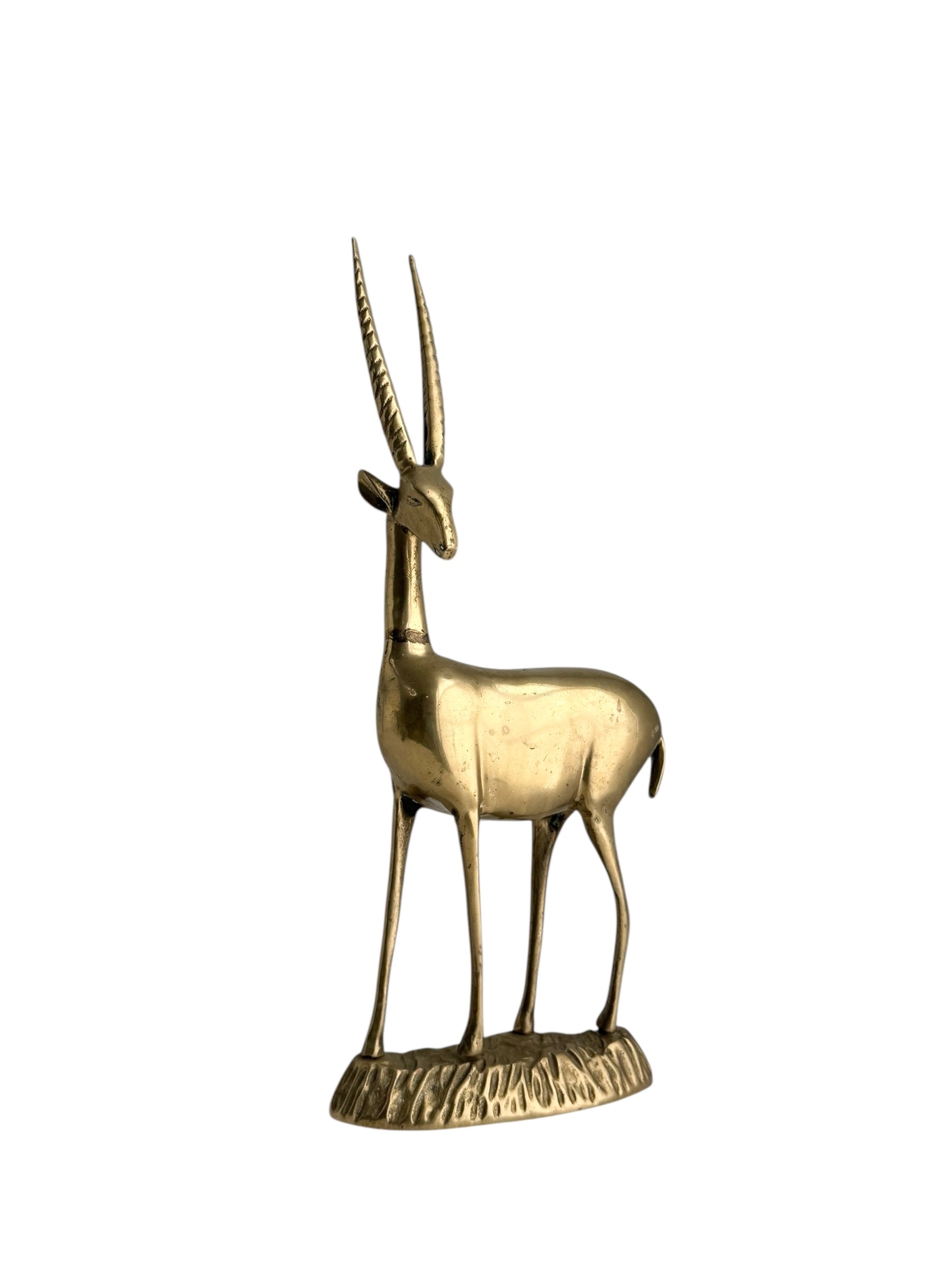 Vintage Brass Antelope-15 inches tall