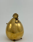 Vintage Brass Hen Lidded Container