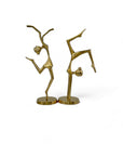 Vintage Brass Gymnasts- A Pair