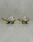 Vintage Turtles with Mother of Pearl Shell-A Pair