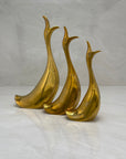 Vintage Brass Singing Ducks-A Set of Three