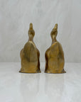 Vintage Brass Duck Bookends-A Pair