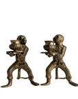 Vintage Brass Monkey Candle Holders