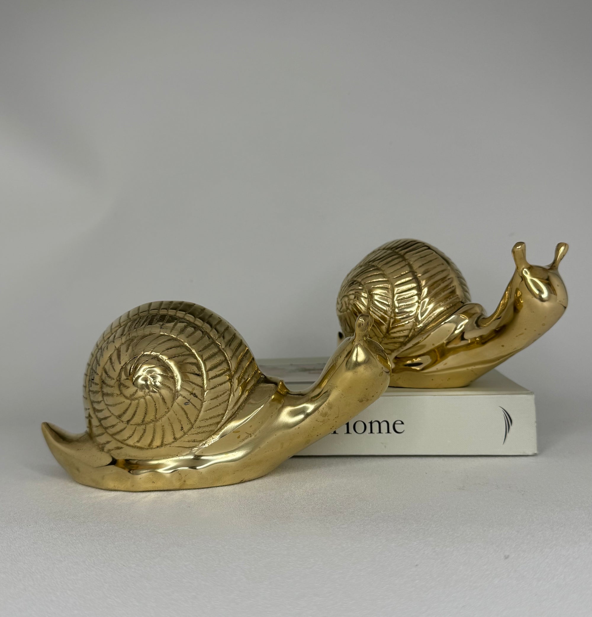 Vintage Brass Snails-A Pair