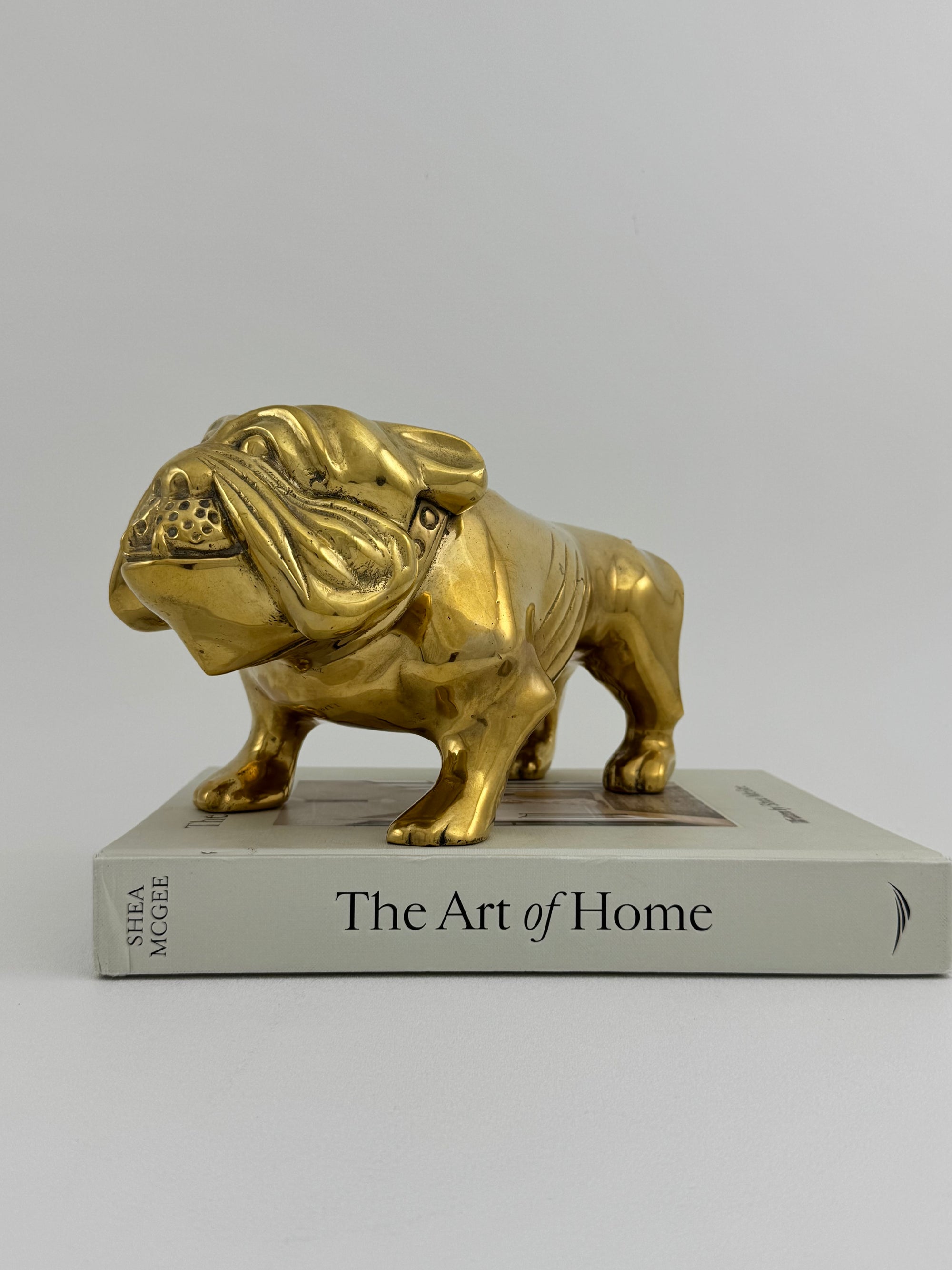 Large Vintage Brass Bulldog 11.5 pounds