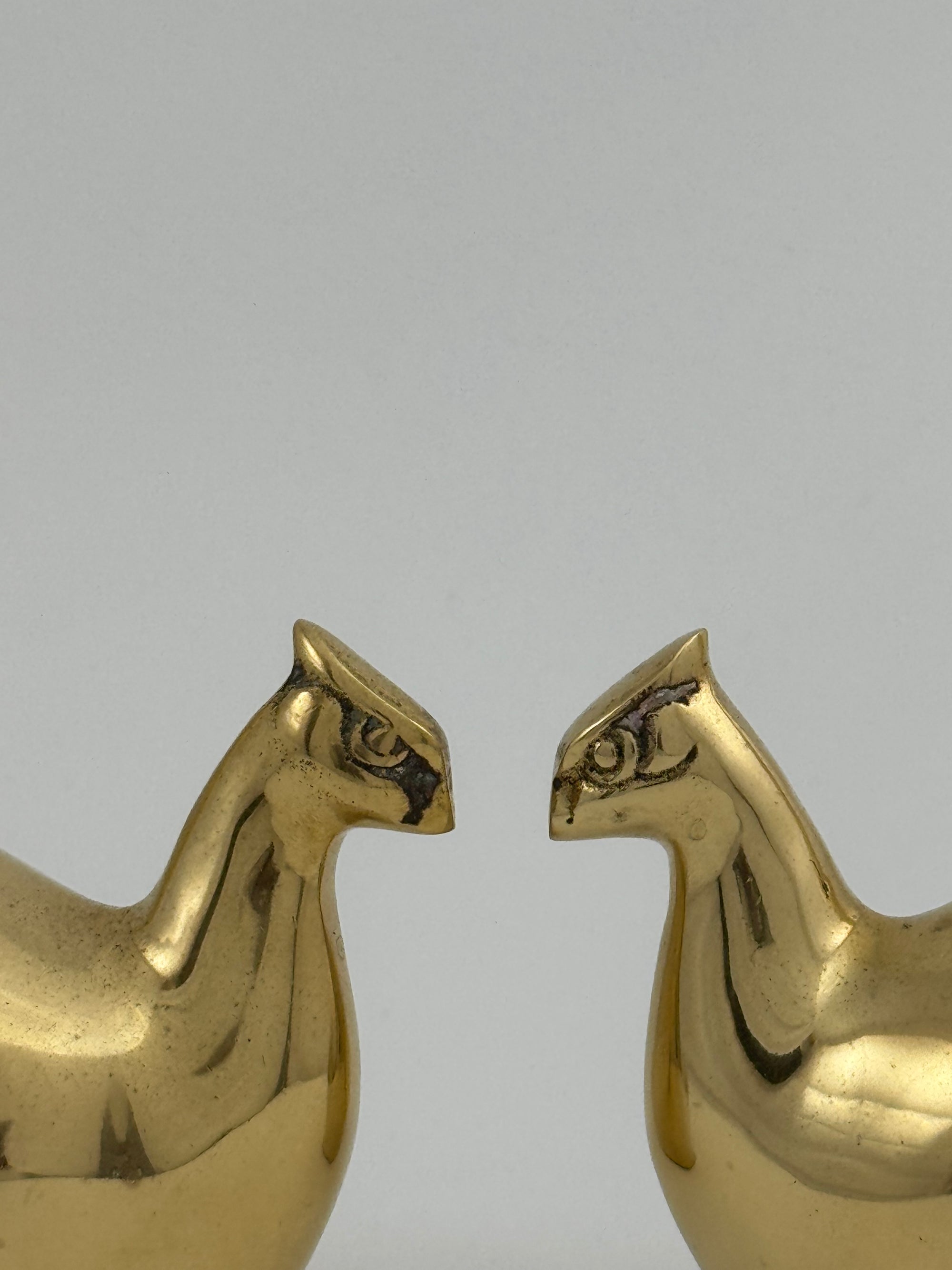 Vintage Brass Pheasant Pair – Elegant Mid-Century Figurines
