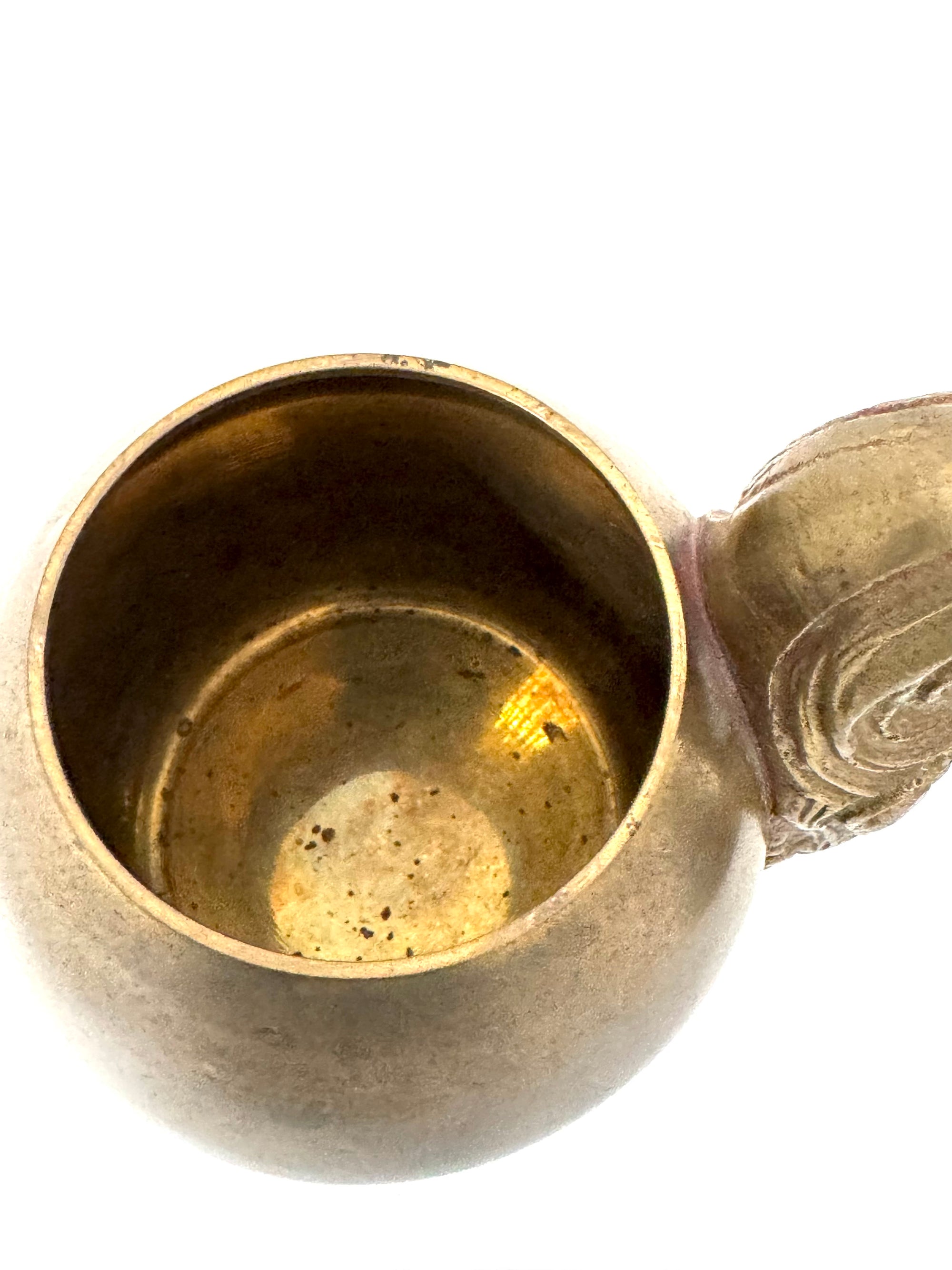 Vintage Brass Squirrel Trinket Container