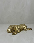 Vintage Brass Bored Bulldog