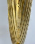 Beautiful Pair of Vintage Mid-Century Brass Peacock Sculpture/Vases-17 Inches