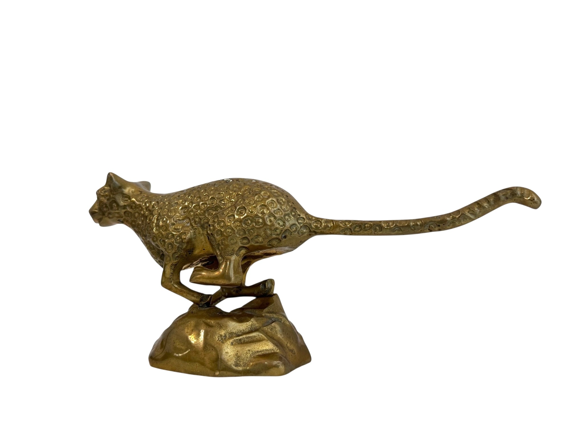 Vintage Brass Cheetah Figurine