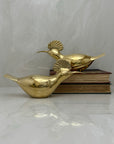 Vintage brass Birds-A Pair