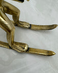 Vintage Bronze Skiing Frog Brothers