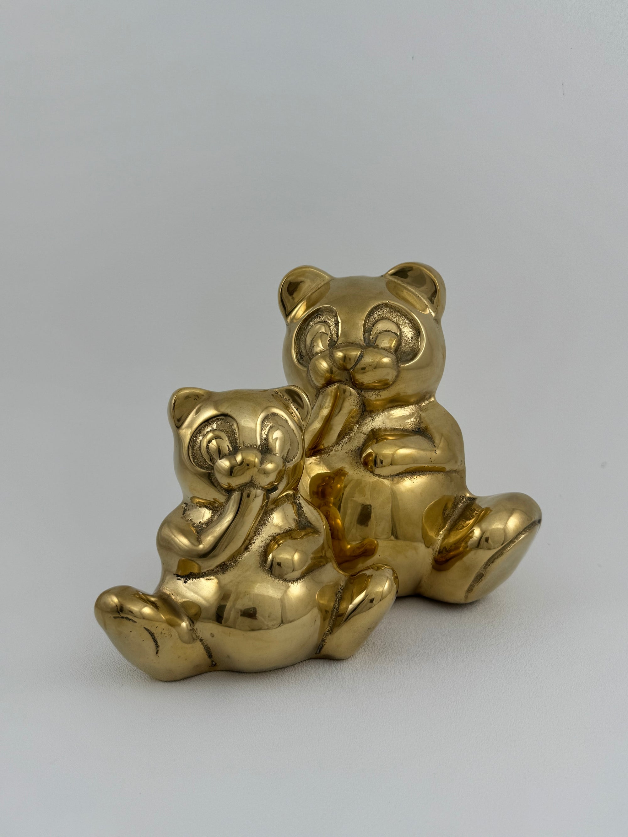 Vintage Brass Bears- A Pair