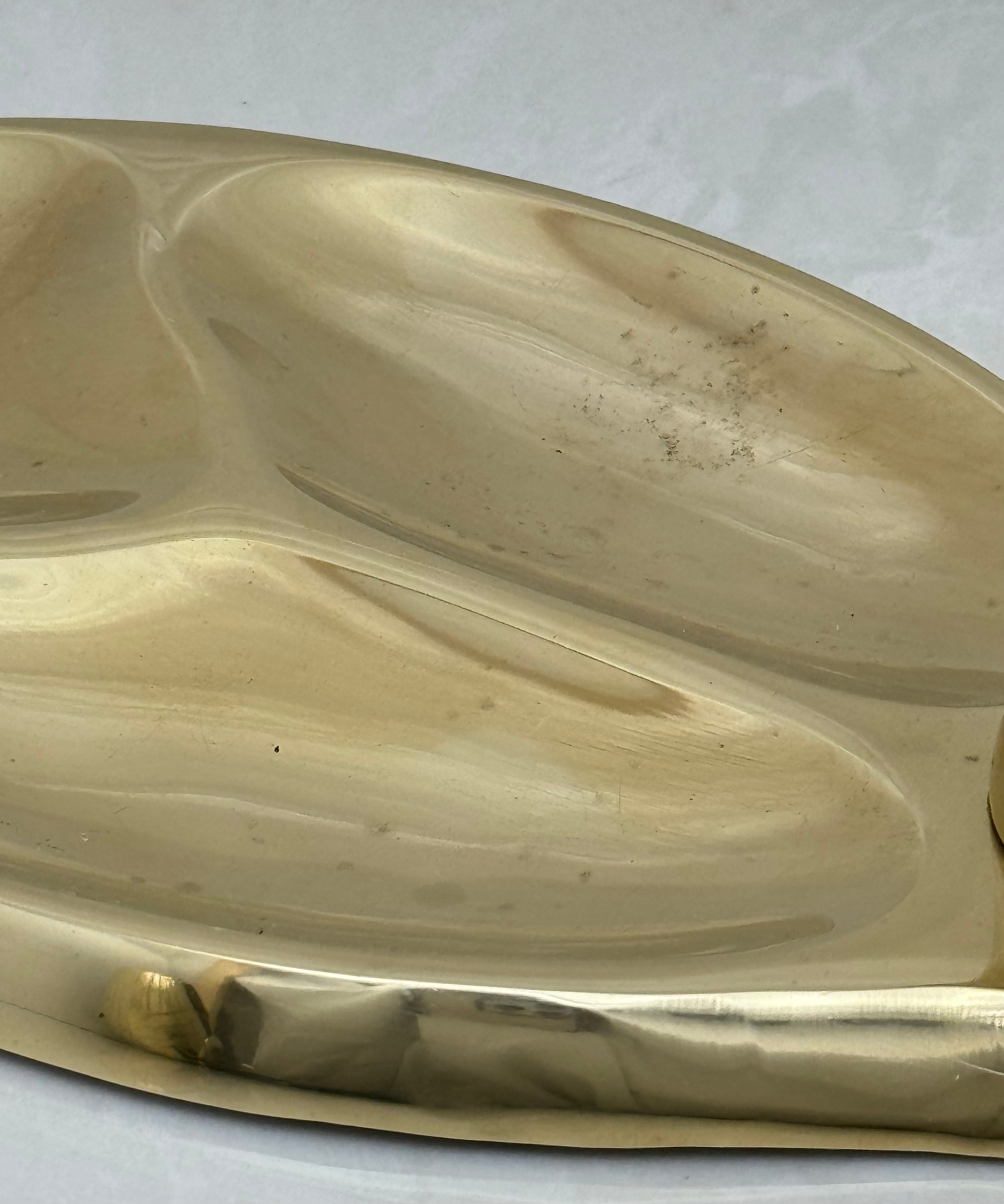 Vintage Brass Duck Dresser Tray