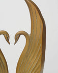 Vintage Brass Swans-A Pair