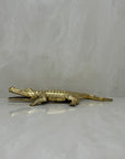 Large Vintage Brass Alligator