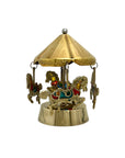 Vintage Brass Enesco Music Horse Carousel