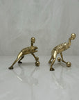 Vintage Brass Workout Frogs-A Pair