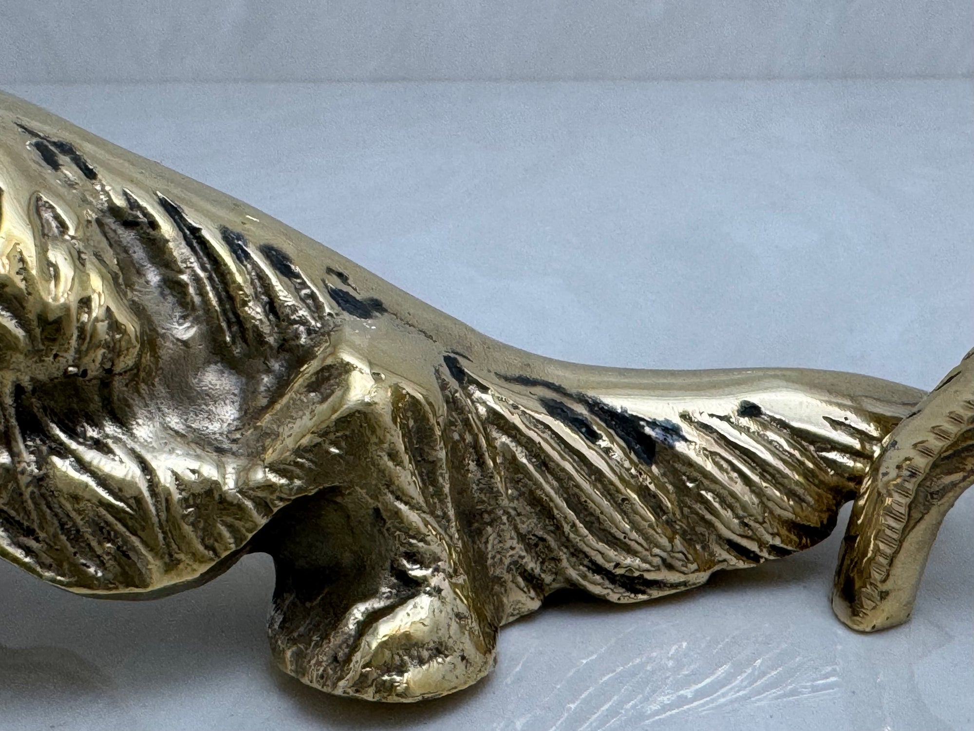 Vintage Brass Foxes- A Pair