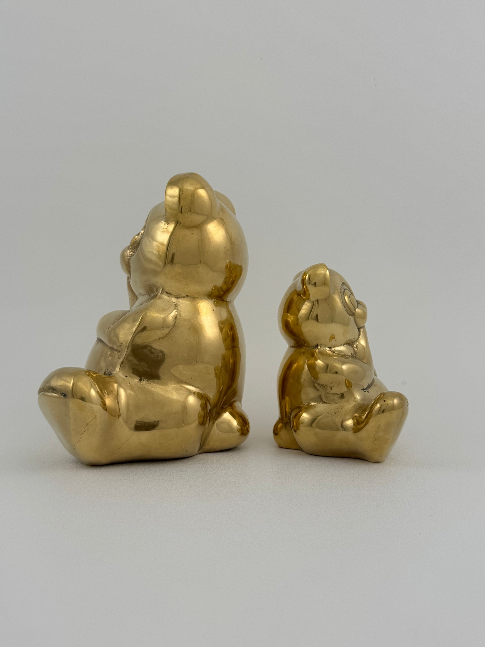 Vintage Brass Bears- A Pair