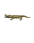 Large Vintage Brass Alligator