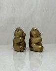 Vintage Brass Teddy Bears-A Pair