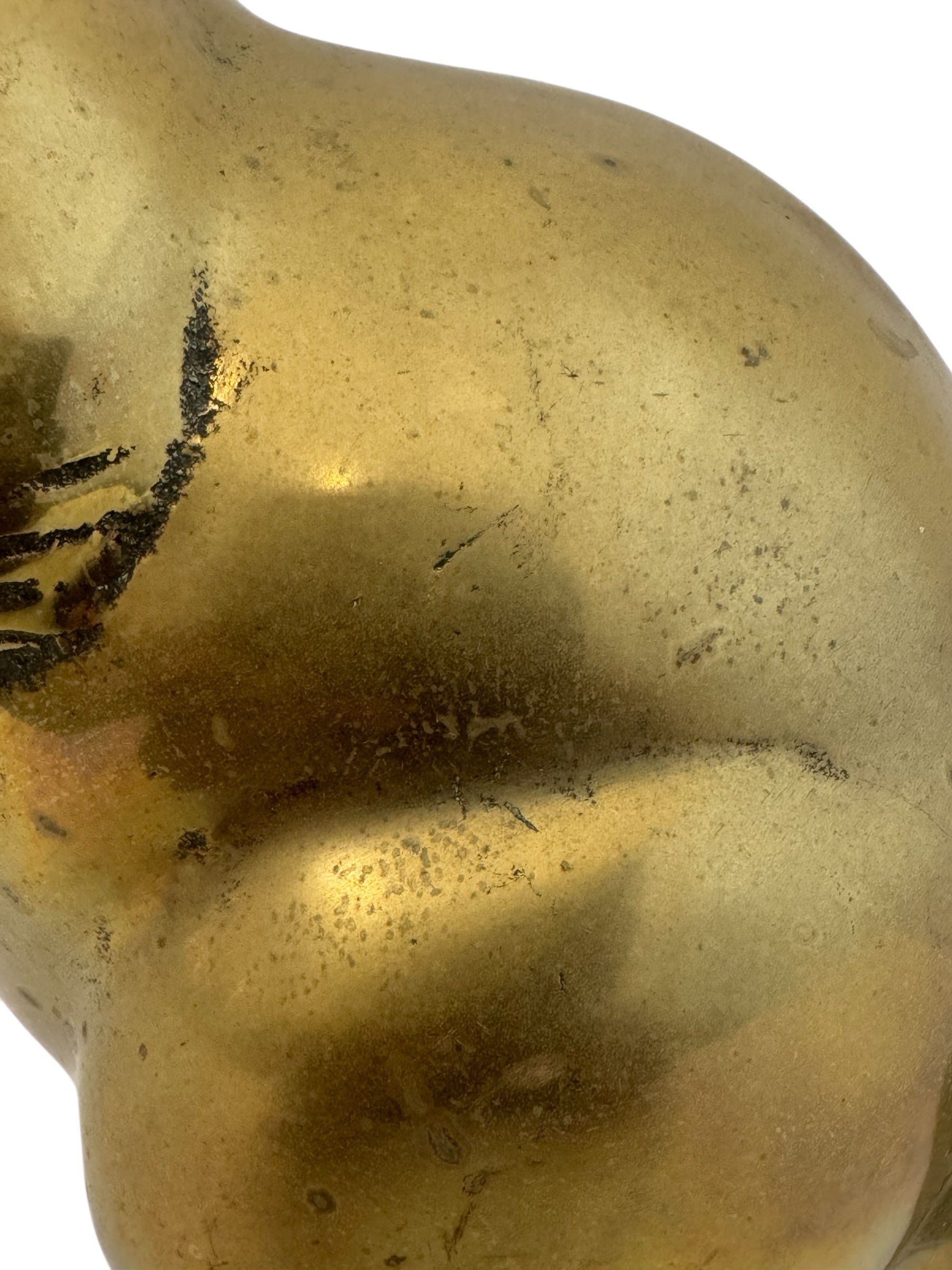 Vintage Brass Beaver Sculpture-10.5 Inches Long