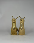 Vintage Brass MCM Snail Bookends-A Pair