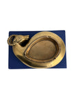 1980 Dolbi Cashier Brass Ram Ashtray/Wishburner– Sculptural Mid-Century Catchall