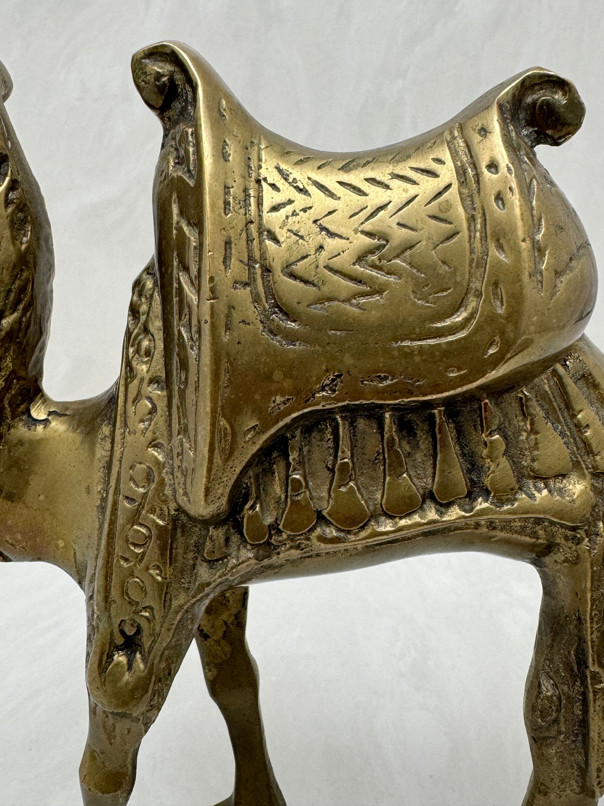 Vintage Brass Camel in Motion