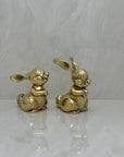 Vintage Brass Bunnies- A Pair
