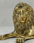 Highly Detailed Vintage Brass Lion