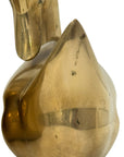 Vintage Brass Swan Pair – Mid-Century Brass Sculptures, Made in Korea