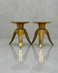 Vintage Brass Candlestick Holders -A Pair