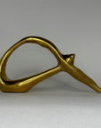 Vintage Brass Yoga Sculpture