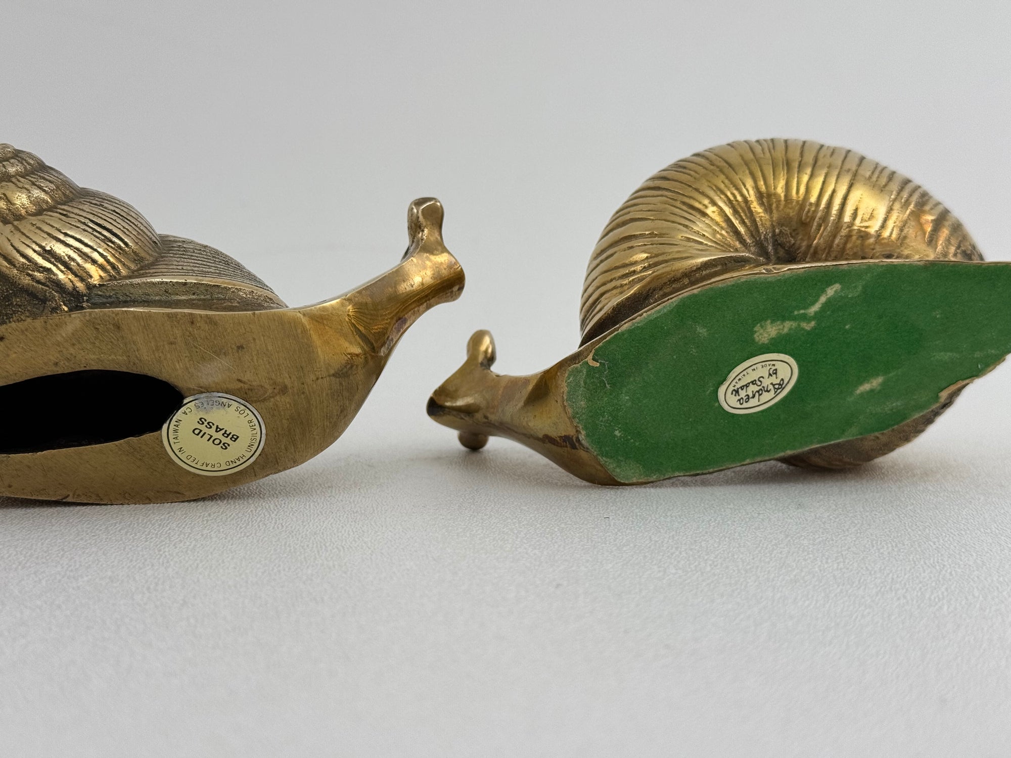 Vintage Brass Snails-A Pair