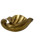 Vintage Brass Clam Shell Bowl – Hollywood Regency Mid-Century Accent