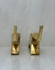 Vintage Brass Elephants- A Pair