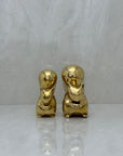 Vintage Brass MCM Squirrels-A Pair