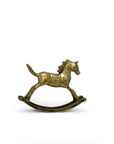 Vintage Brass Rocking Horse Figurine