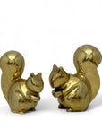 Vintage Brass MCM Squirrels-A Pair