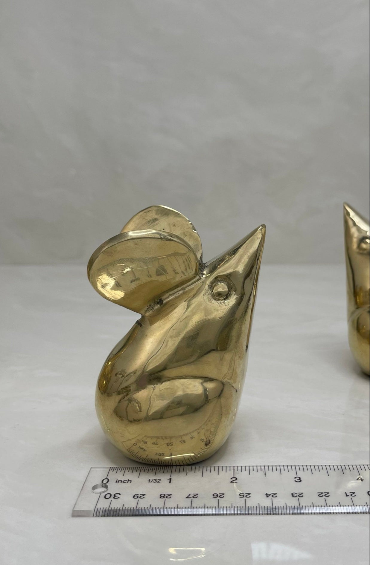 Vintage Brass Mouse Pair