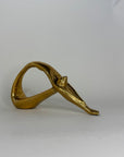 Vintage Brass Yoga Sculpture