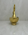 Vintage Brass Swan Planter