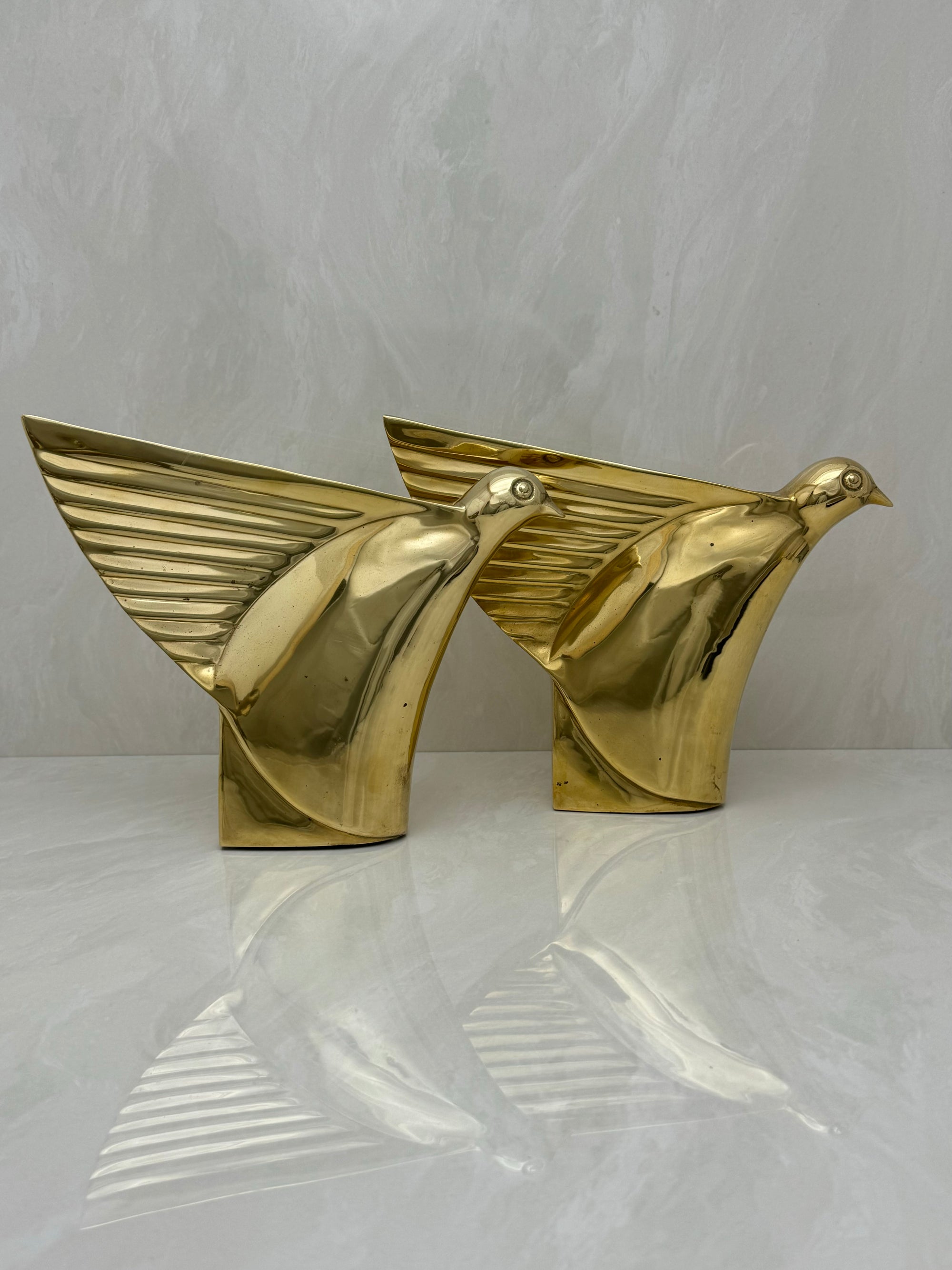 Dolbi Cashier Brass Birds-A Pair