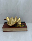 Vintage Brass Seashell Trinket Dish