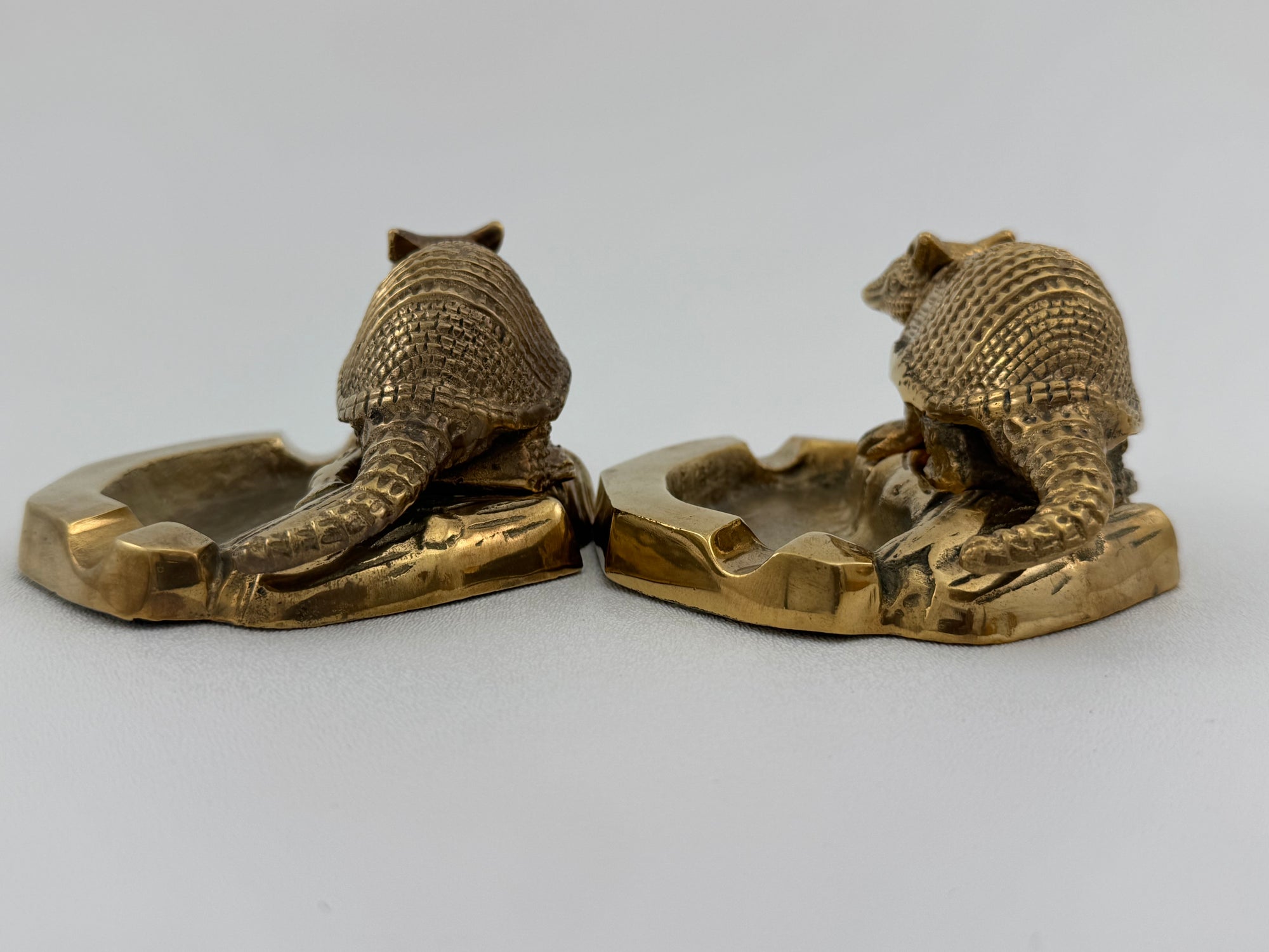 Vintage Brass Armadillo Ashtray