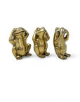 Vintage Morality Frogs Hear, Speak, See No Evil- A Set of Three